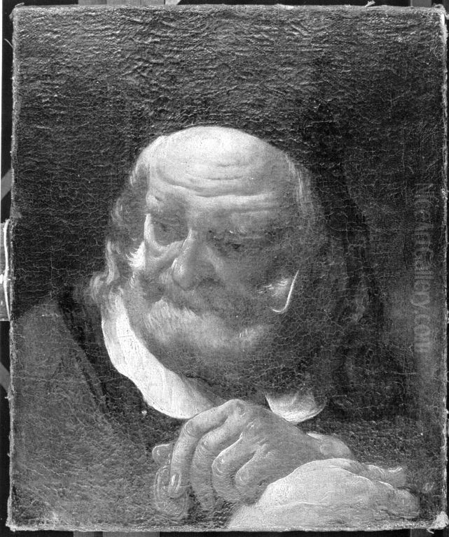 Studienkopf eines bartigen Mannes Oil Painting by Giovanni Battista Piazzetta