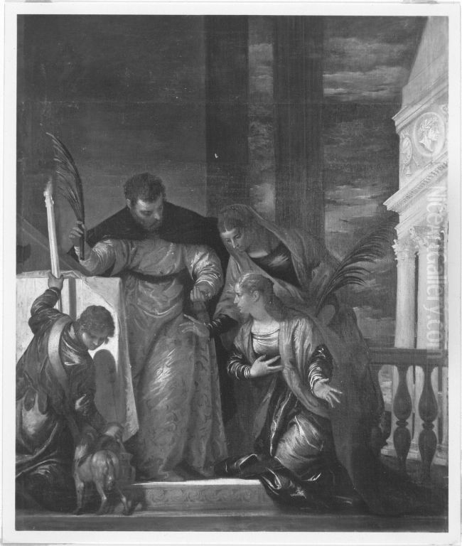 Szene aus dem Leben der hl. Klara (?) Oil Painting by Paolo Veronese (Caliari)