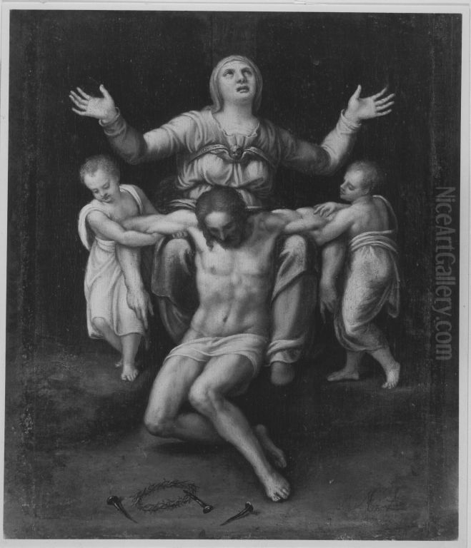Pieta Oil Painting by Marcello Venusti