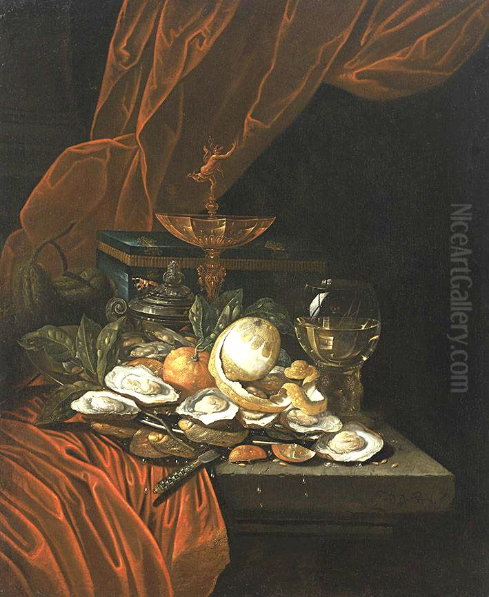 Stillleben Oil Painting by Jan Davidsz. De Heem