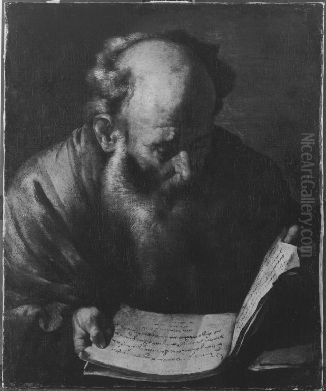 Der Philosoph Oil Painting by Leandro Bassano