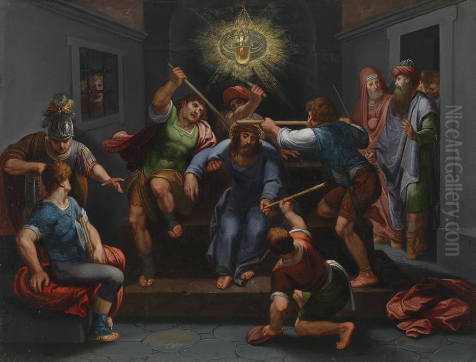 Dornenkronung Oil Painting by Otto van Veen