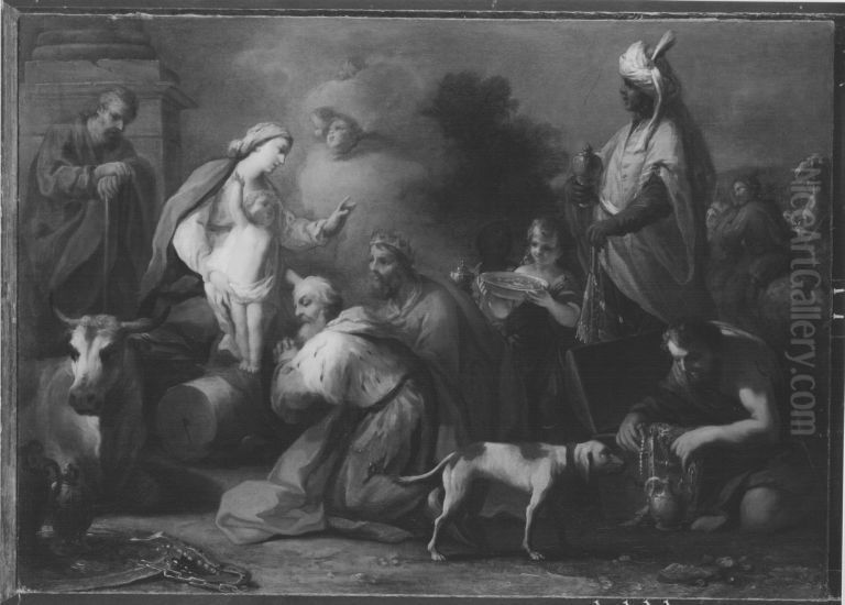 Anbetung der Konige Oil Painting by Jacopo Amigoni