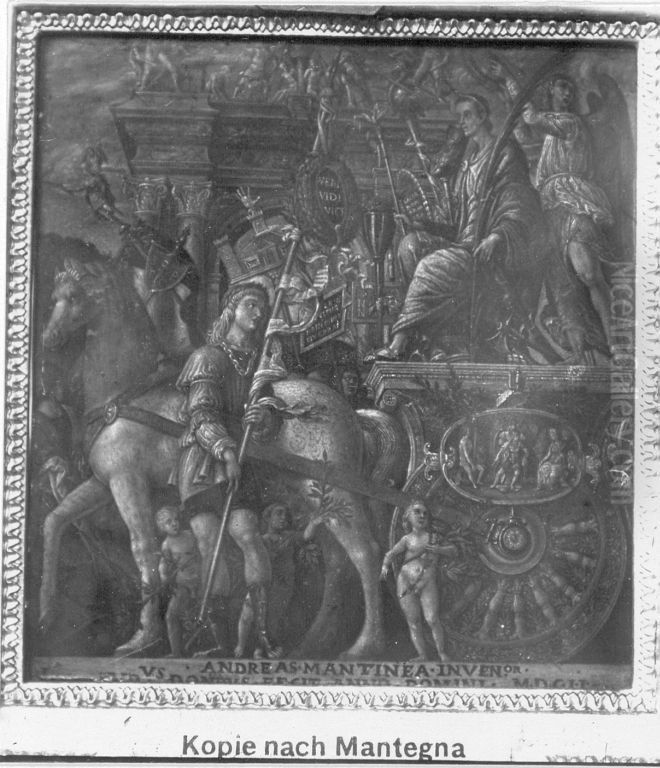 Casars Triumphzug (nach Mantegna, Bild IX) Oil Painting by Ludovico Dondi