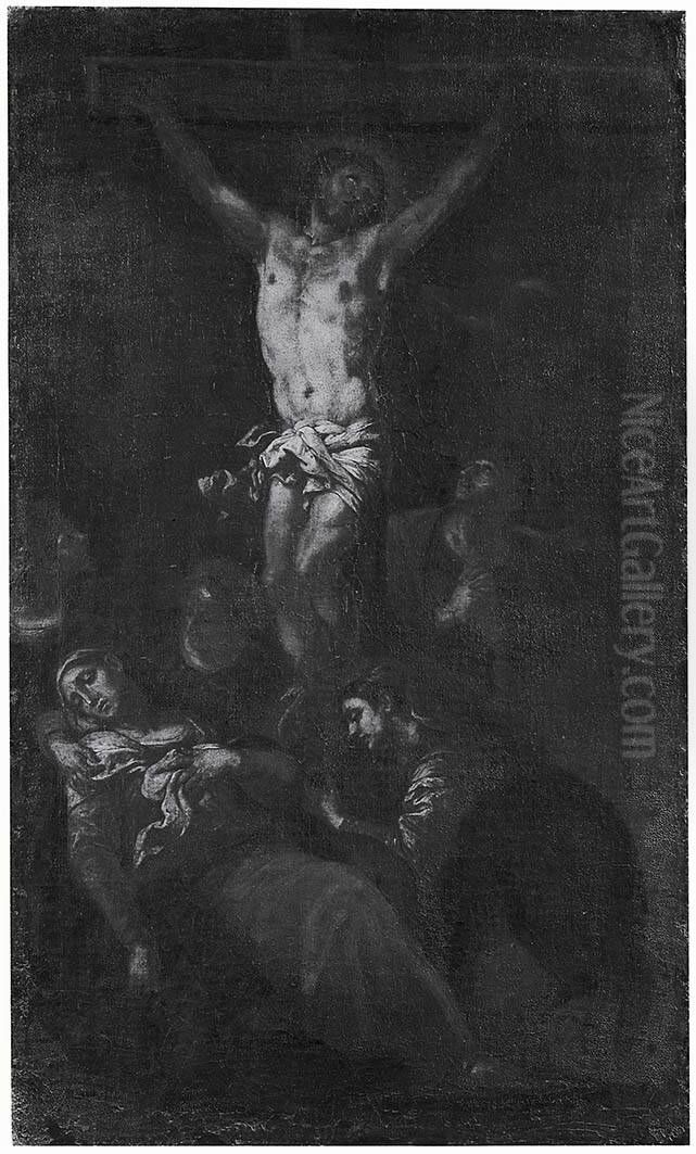 Christus am Kreuz Oil Painting by Johann Carl Loth