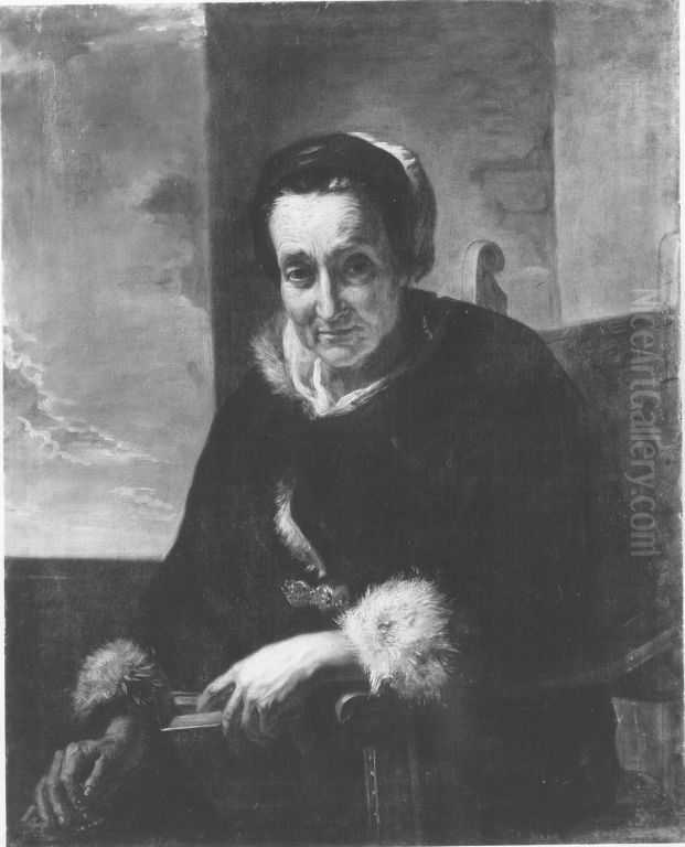 Bildnis einer alten Frau Oil Painting by Anthoni Schoonjans