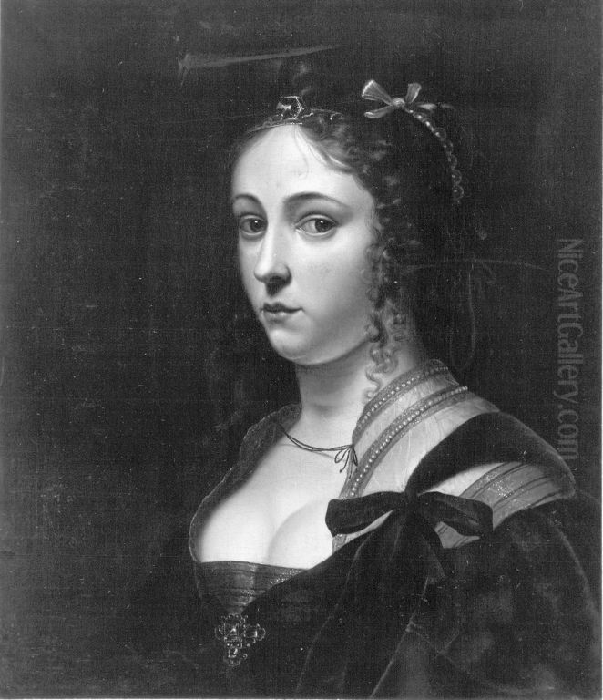 Bildnis einer jungen Frau Oil Painting by Paulus Moreelse