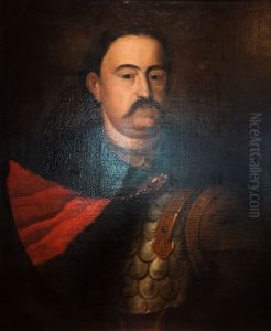 Portrait of King John III Sobieski in karacena and delia coat.