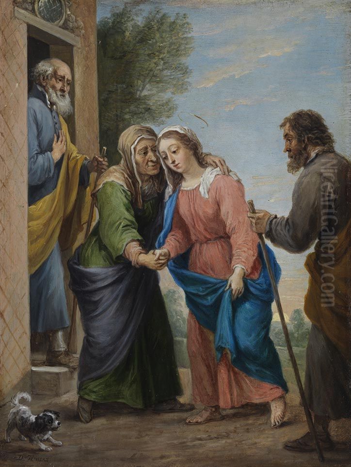 Heimsuchung Mariens Oil Painting by David Teniers the Younger