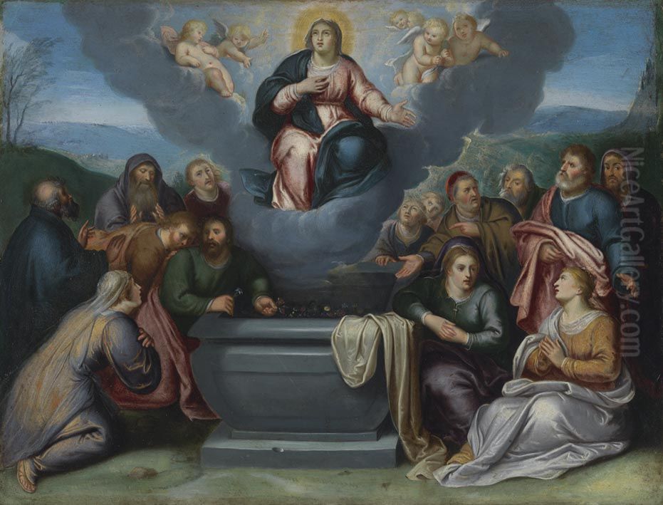 Himmelfahrt Mariens Oil Painting by Otto van Veen