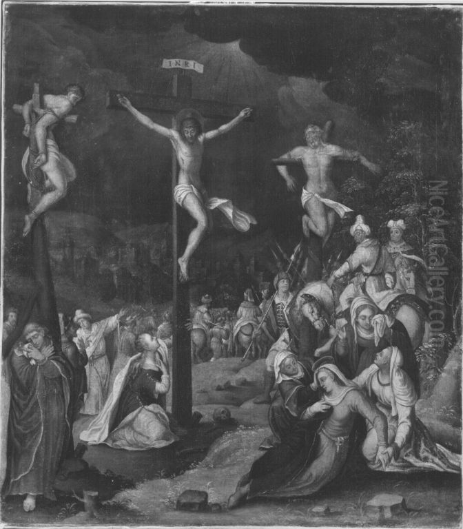 Kreuzigung Christi Oil Painting by Heinrich Aldegrever