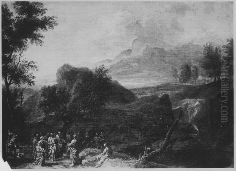 Landschaft mit Christus und Jungern Oil Painting by Franz Joachim Beich