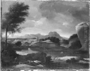 Landschaft mit einem See