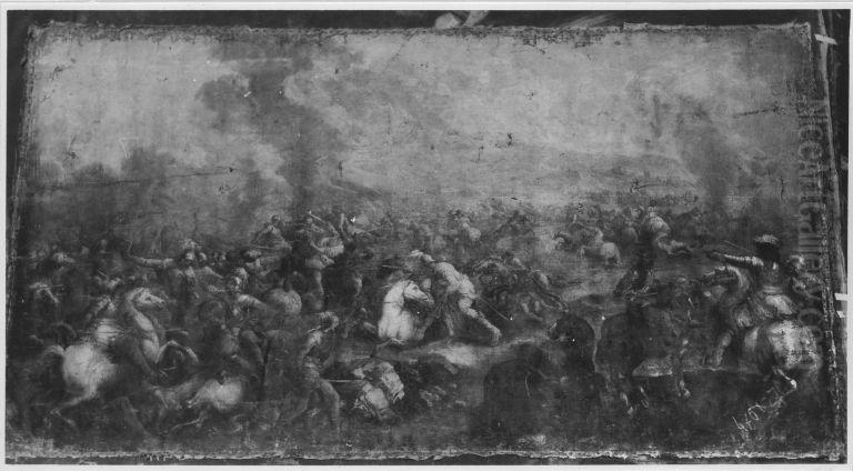 Reitergefecht Oil Painting by Jacques Courtois