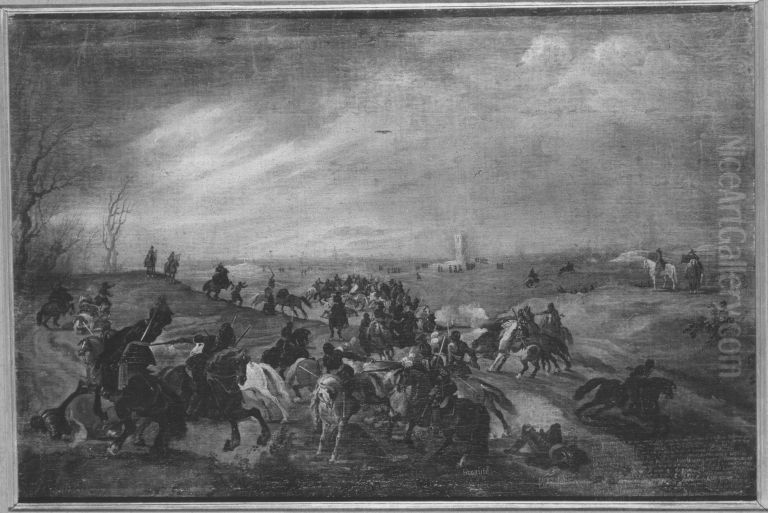 Reitergefecht bei Bois-le-Duc (5.2.1600) Oil Painting by Peter Snayers