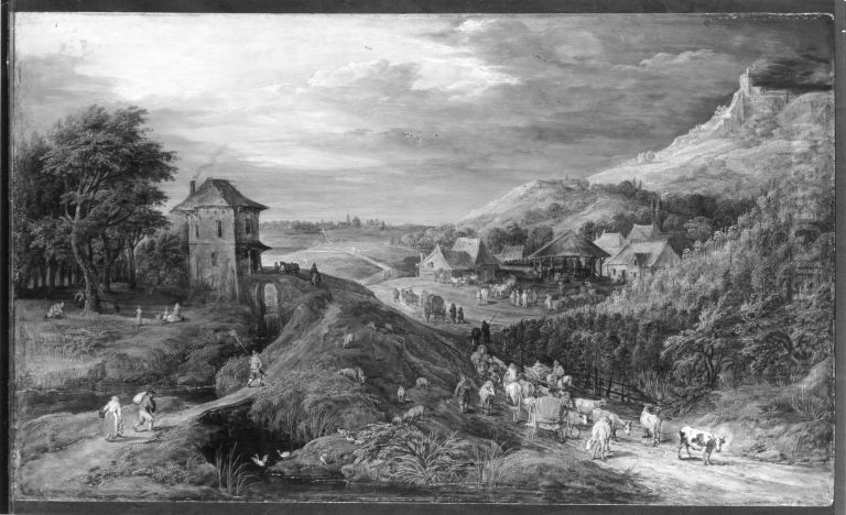 Dorf mit Weinberg Oil Painting by Joos de Momper the Younger