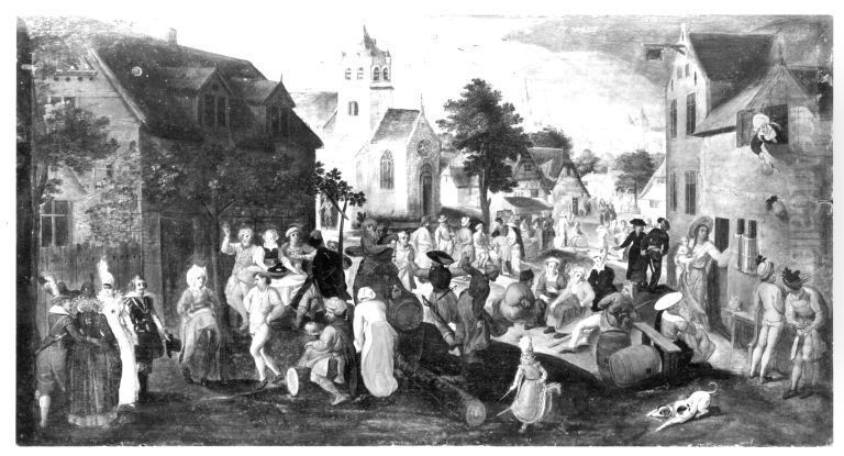 Dorfkirmes Oil Painting by Gillis Mostaert