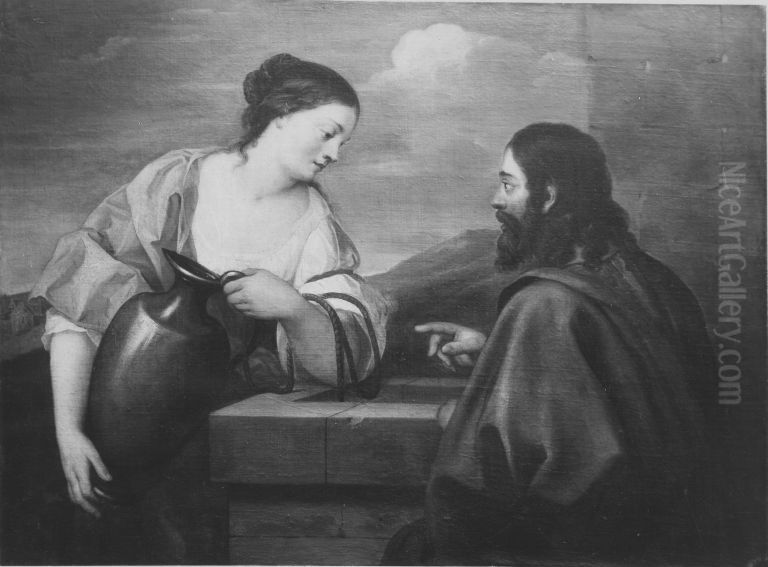 Christus und die Samariterin Oil Painting by Gaspar De Crayer