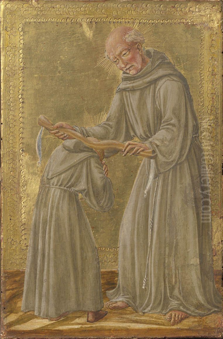 The religious vow of obedience Oil Painting by Vecchietta