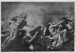 Apollo totet die Kinder der Niobe