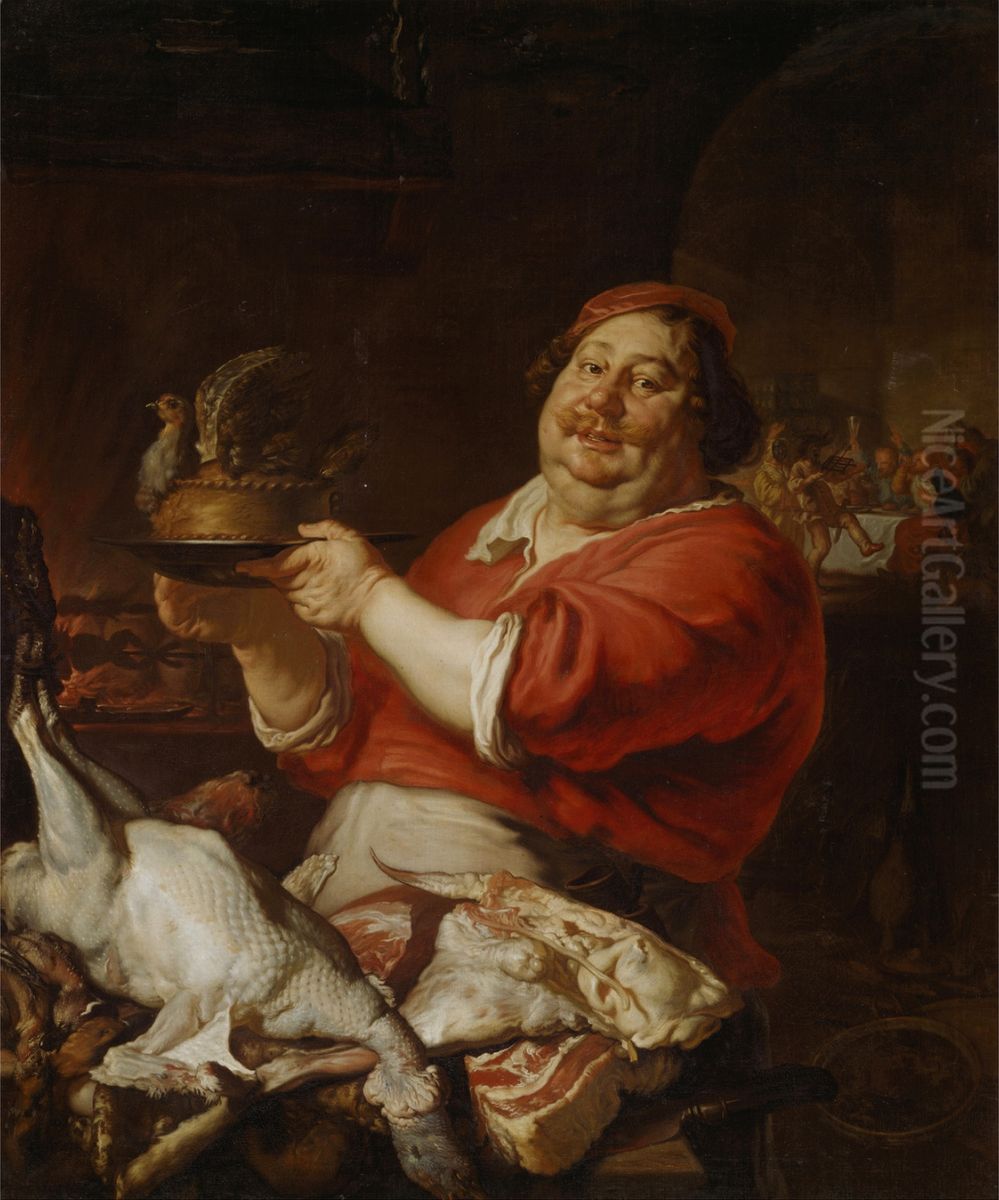 February Oil Painting by Joachim von, I Sandrart