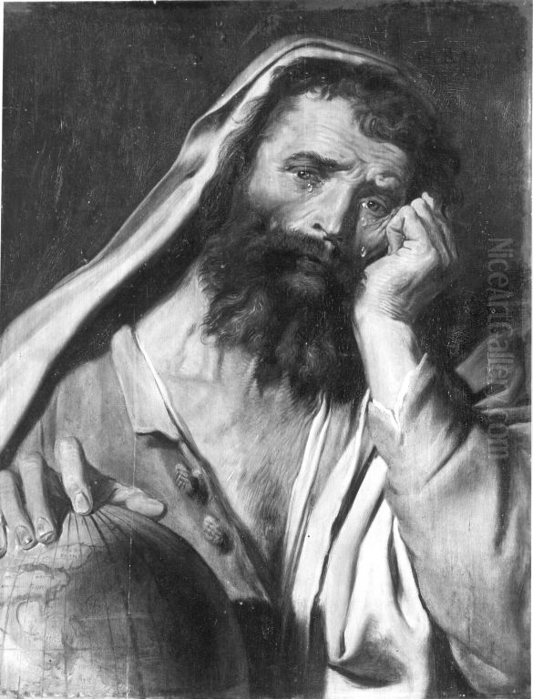 Der weinende Philosoph (Heraklit) Oil Painting by (studio of) Rubens, Peter Paul