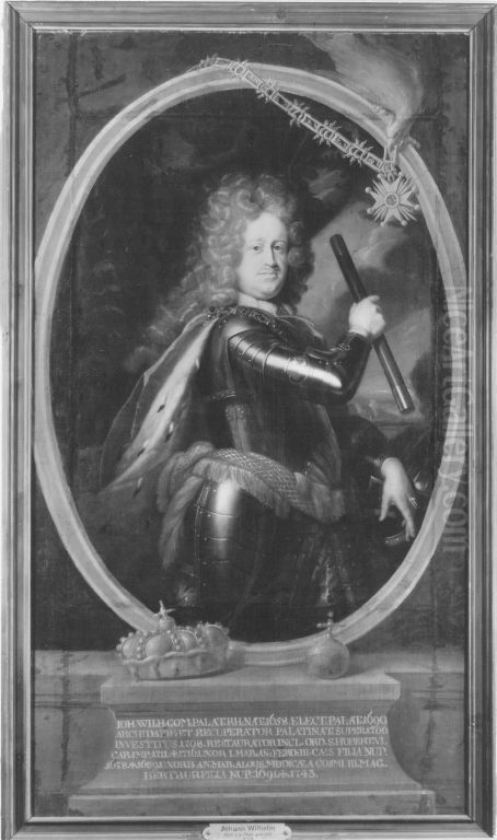 Bildnis des Kurfursten Johann Wilhelm von der Pfalz (1658-1716) Oil Painting by Adriaen Van Der Werff