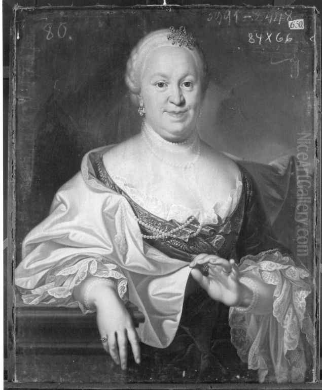 Bildnis einer Furstin Oil Painting by Johann Eberhard Ihle