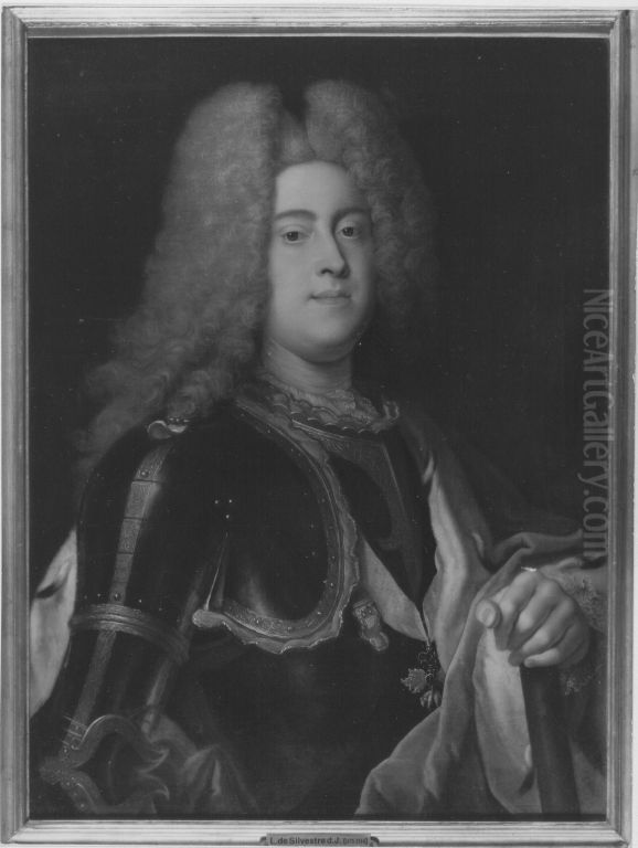 Bildnis Kurfurst Friedrich August II. von Sachsen, als Konig von Polen August III. Oil Painting by Louis de Silvestre