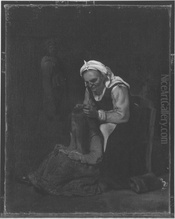 Hausliche Szene Oil Painting by Michiel Sweerts
