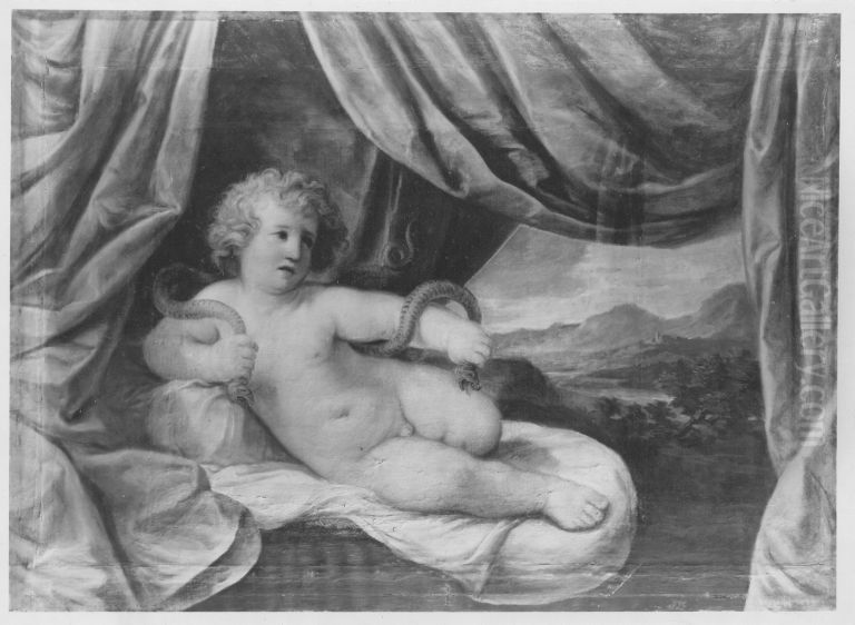 Herkules als Kind Oil Painting by Guido Reni