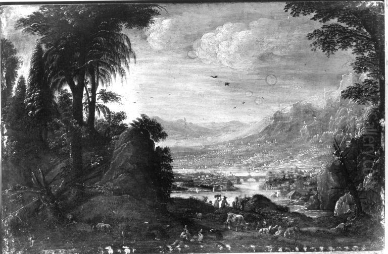 Landschaft Oil Painting by Joos de Momper the Younger