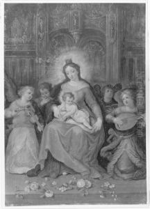 Madonna mit musizierenden Engeln
