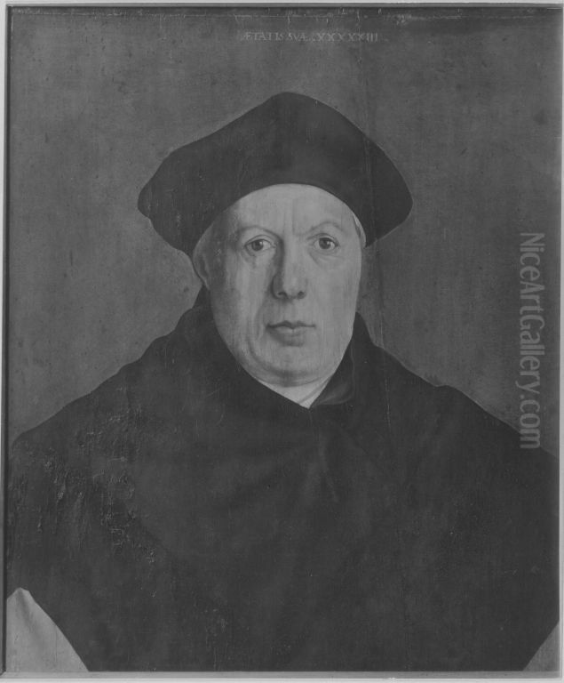 Mannliches Bildnis Oil Painting by Jan Van Scorel