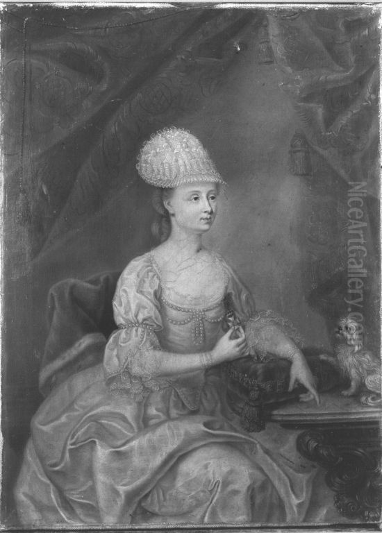 Maria Anna von Zweibrucken-Birkenfeld Oil Painting by Johann Georg Ziesenis