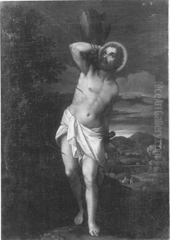 Hl. Sebastian Oil Painting by Jacopo Bassano