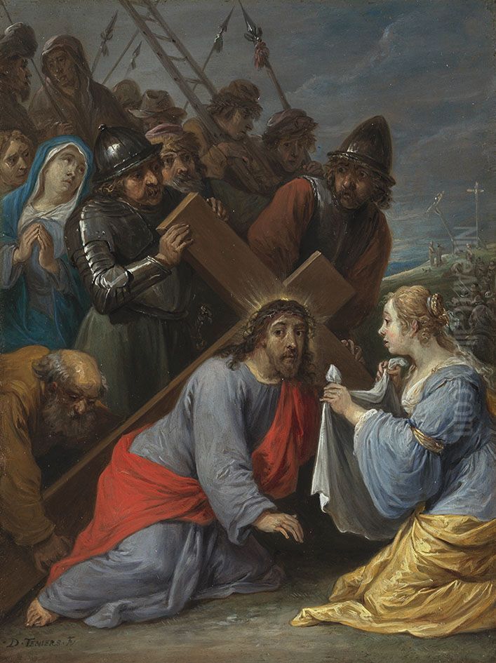 Kreuztragung Oil Painting by David Teniers the Younger