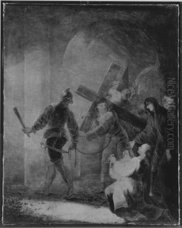 Kreuztragung Christi Oil Painting by Johannes Zick