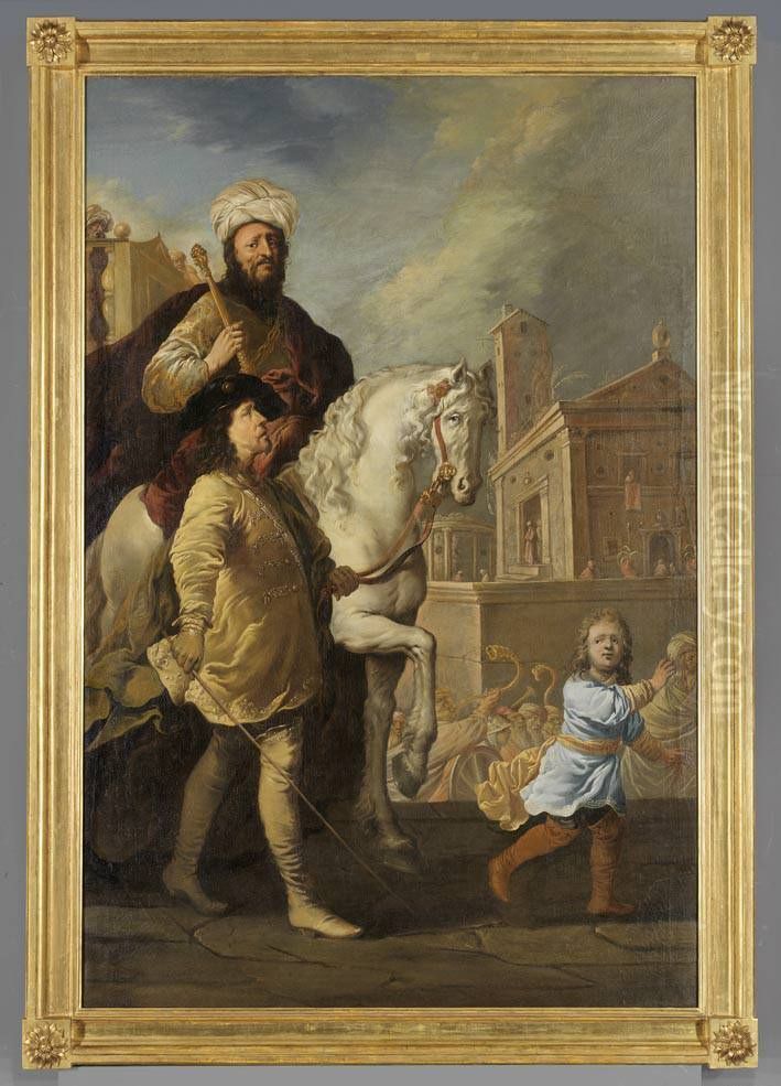 Triumph des Mardochai Oil Painting by Rembrandt