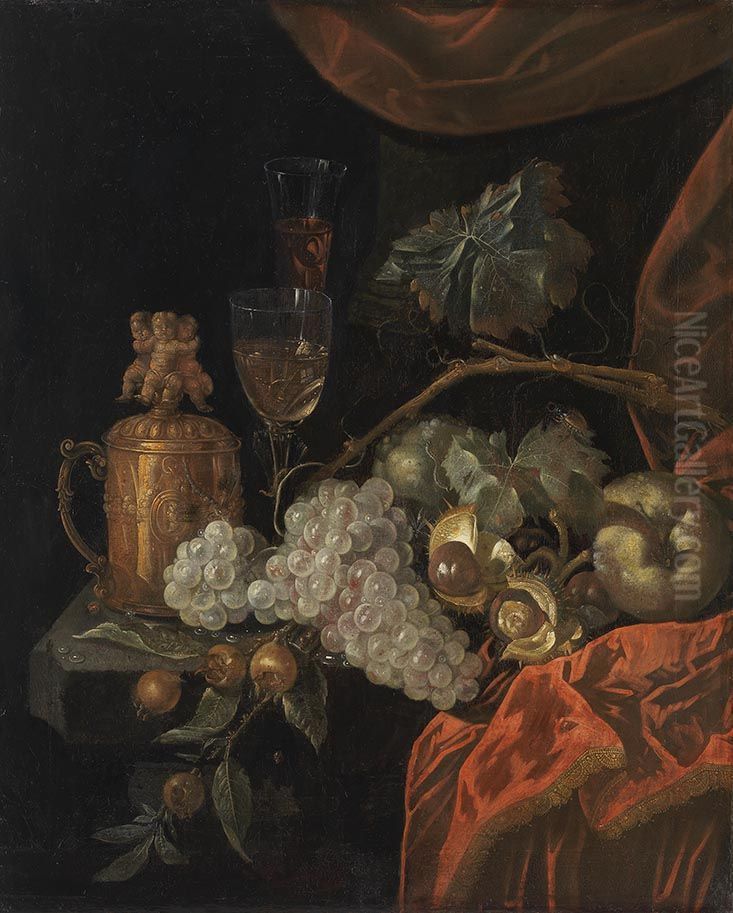 Stillleben Oil Painting by Willem Van Aelst