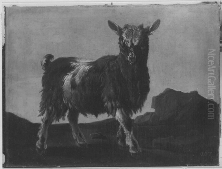 Ziegenbocklein in Landschaft Oil Painting by Johann Heinrich Tischbein