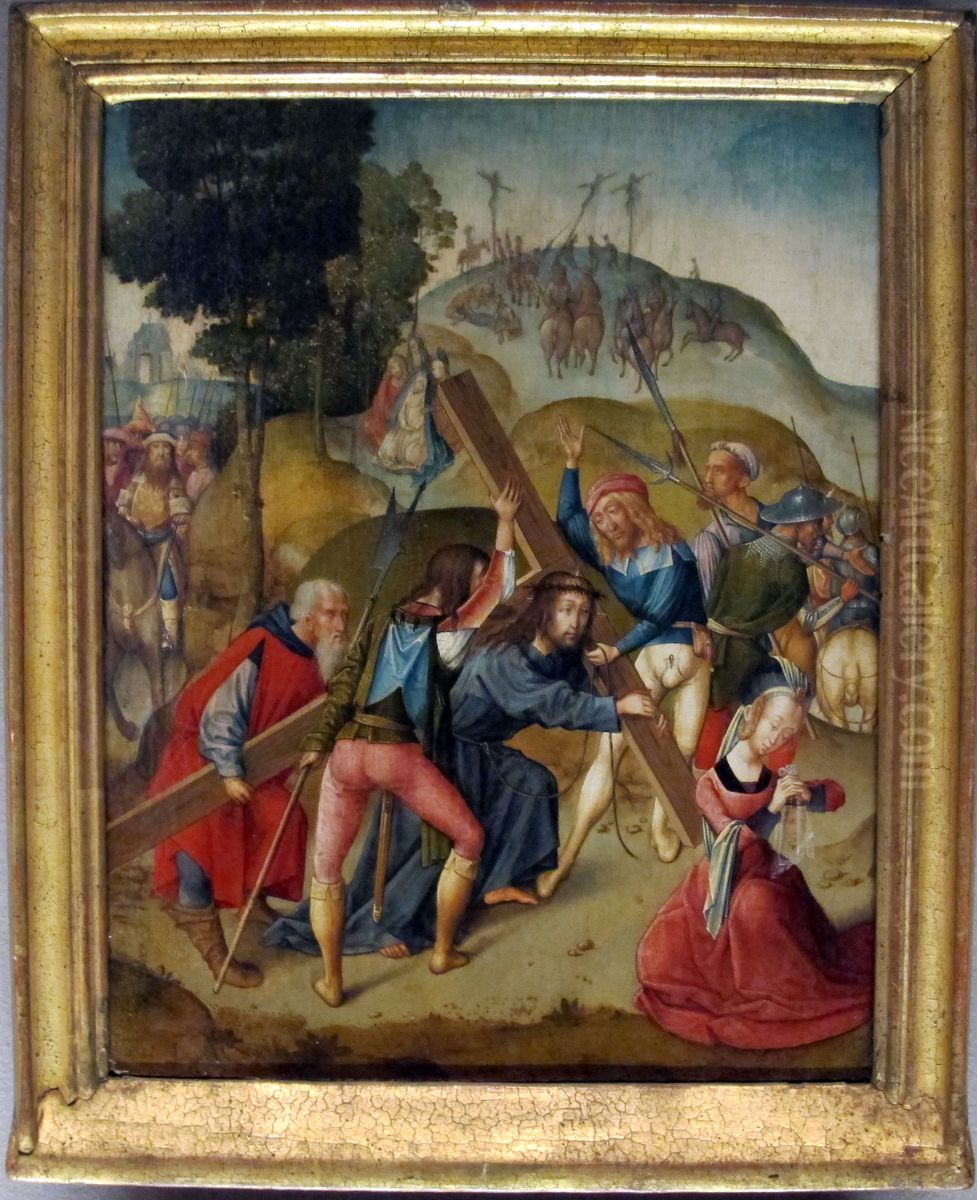 Christ Carrying the Cross Oil Painting by Master of Delft