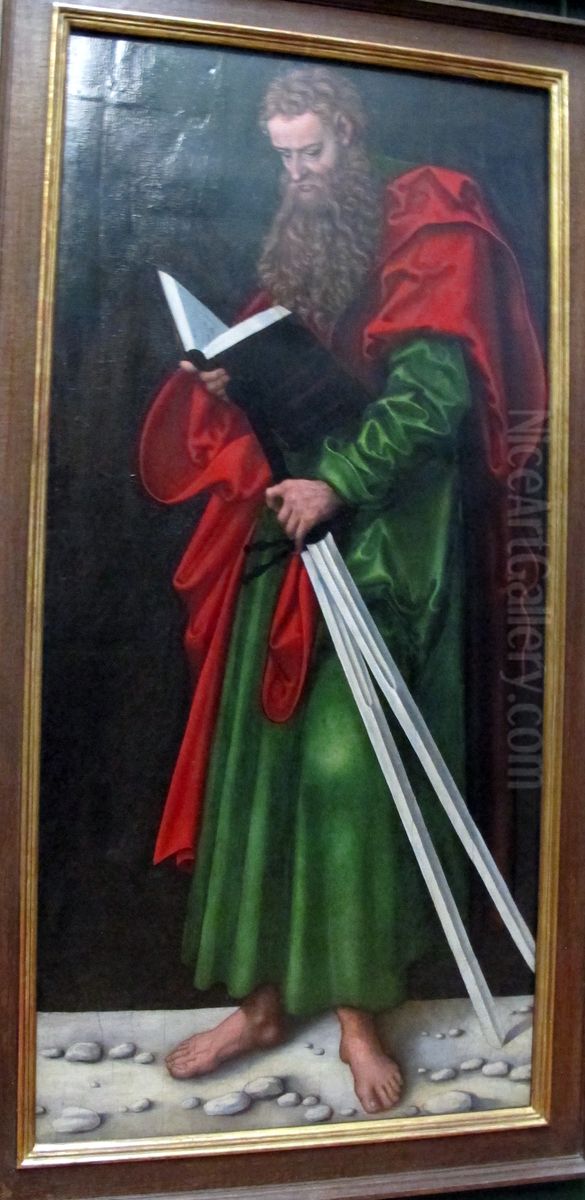 Saint Paul (volet de retable) Oil Painting by Lucas Cranach the Elder