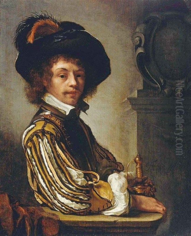 A Cavalier Oil Painting by Frans van Mieris
