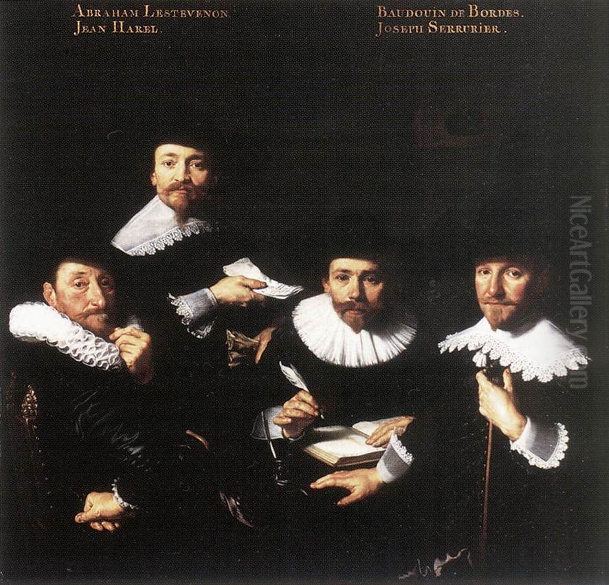 Regents of the Walloon Orphanage Oil Painting by Bartholomeus Van Der Helst