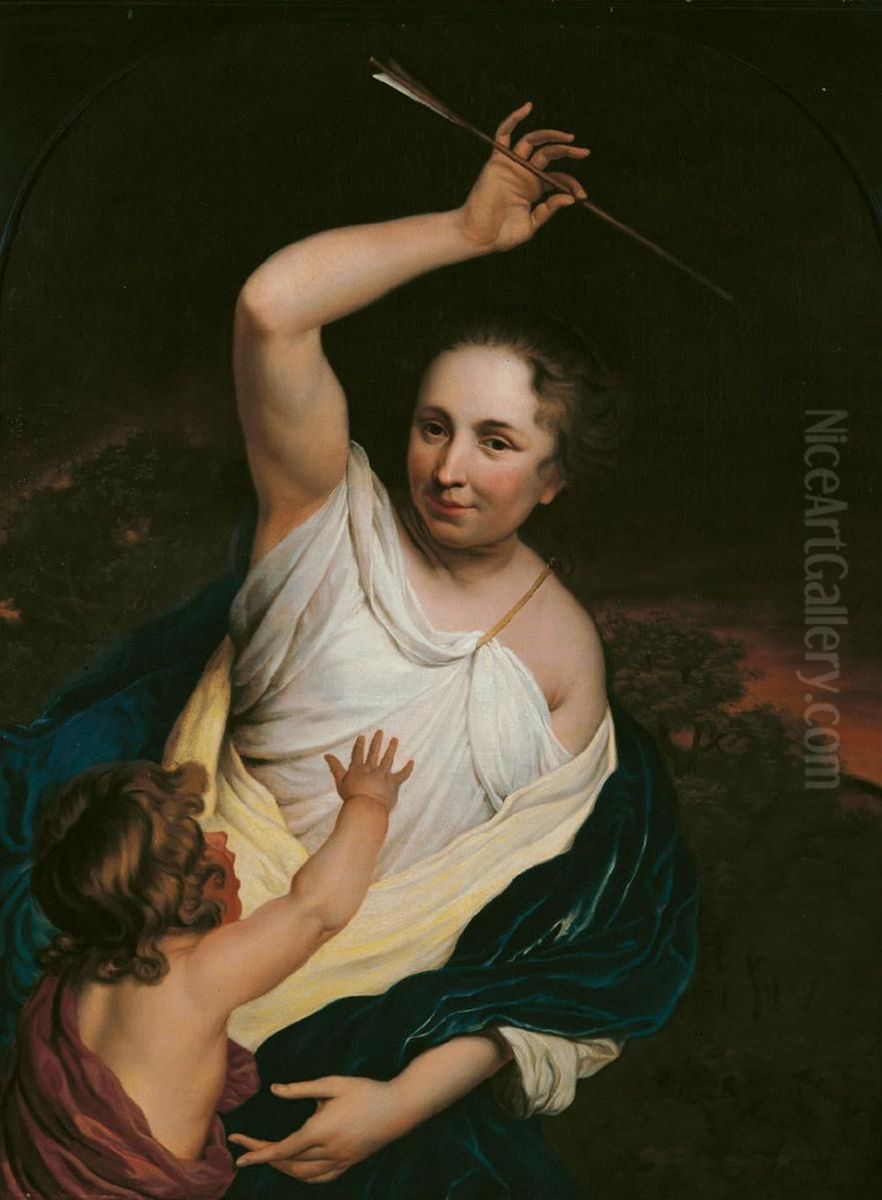 Venus punishing Cupid Oil Painting by Bartholomeus Van Der Helst