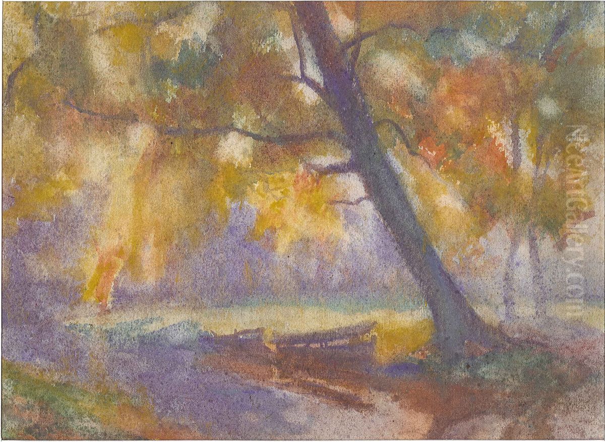 Study for Autumn Oil Painting by Henry Luyten