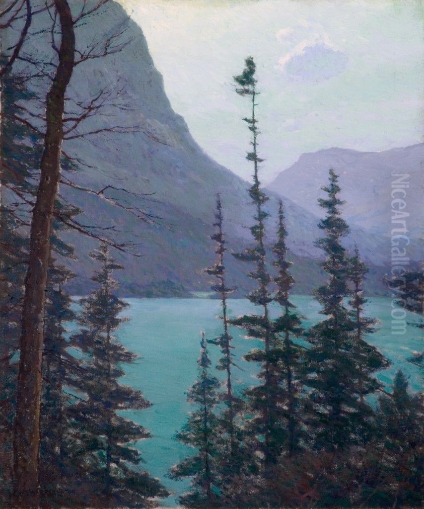 Glacier Park (Montana) Oil Painting by Charles Warren Eaton