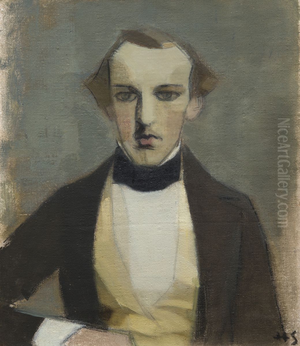 Isani Oil Painting by Helene Schjerfbeck