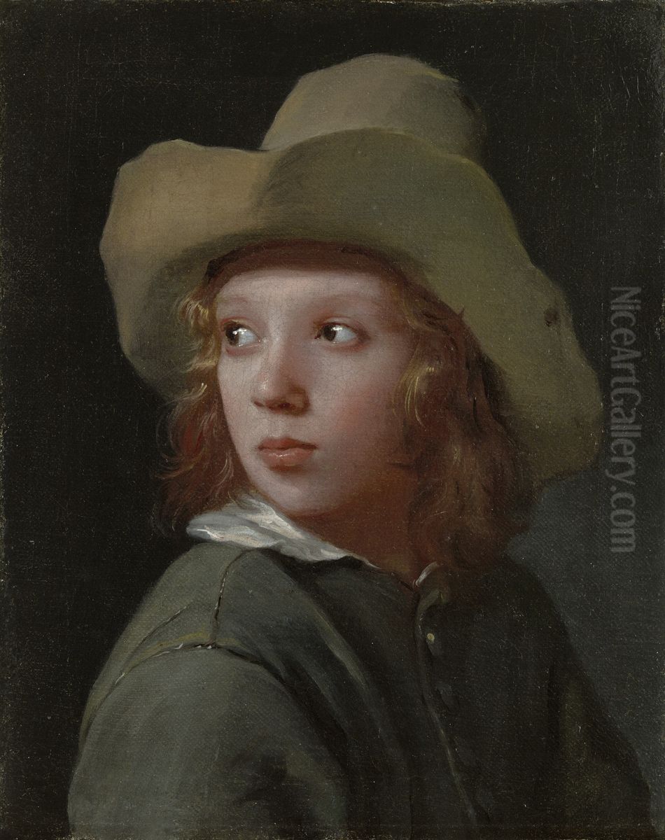 Portrait of an unknown boy Oil Painting by Michiel Sweerts